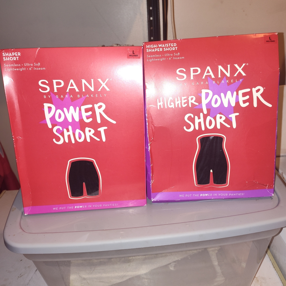 SPANX Women's Power Short - Black and Red Packaging